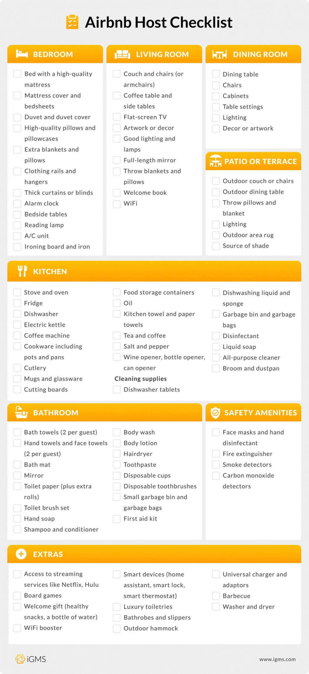 Airbnb Host Checklist: Successful Hosting from the Ground Up  iGMS