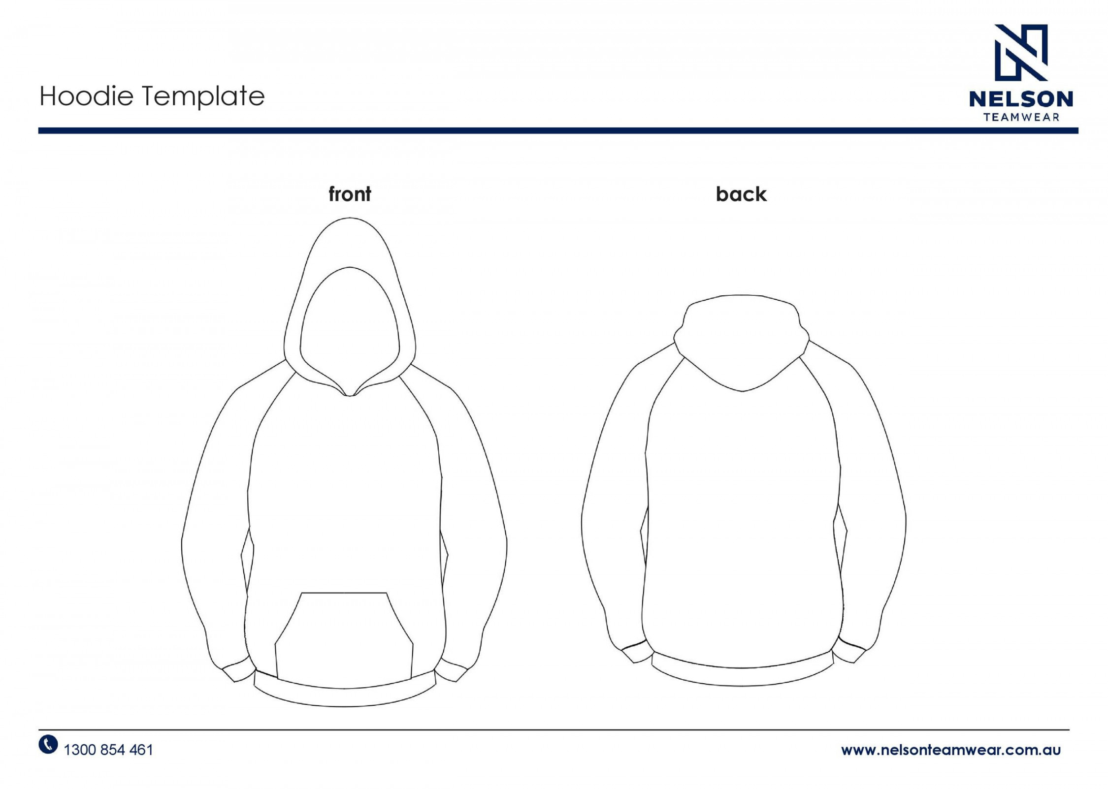 Blank Hoodie Templates [+ Hoodie Mockups] ᐅ TemplateLab