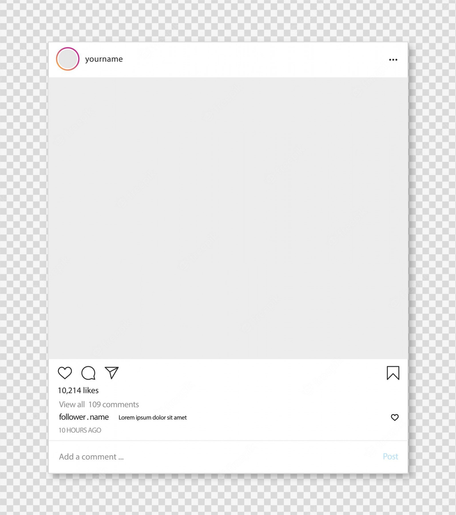 Blank Instagram Template - Free Vectors & PSDs to Download