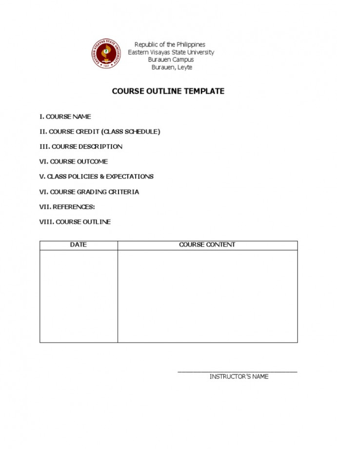 Course Outline Template  PDF