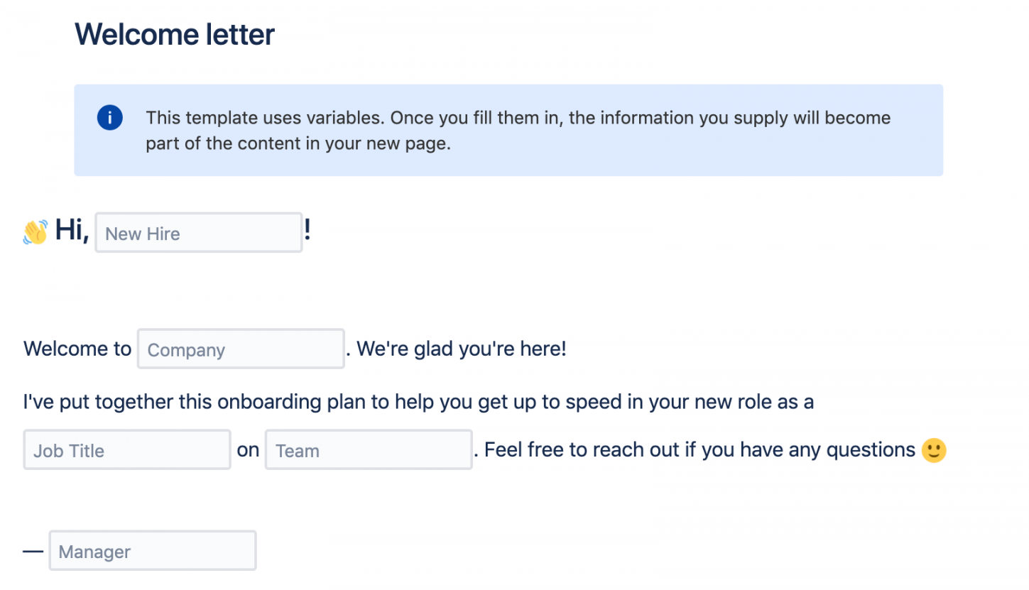 Create a template  Confluence Cloud  Atlassian Support