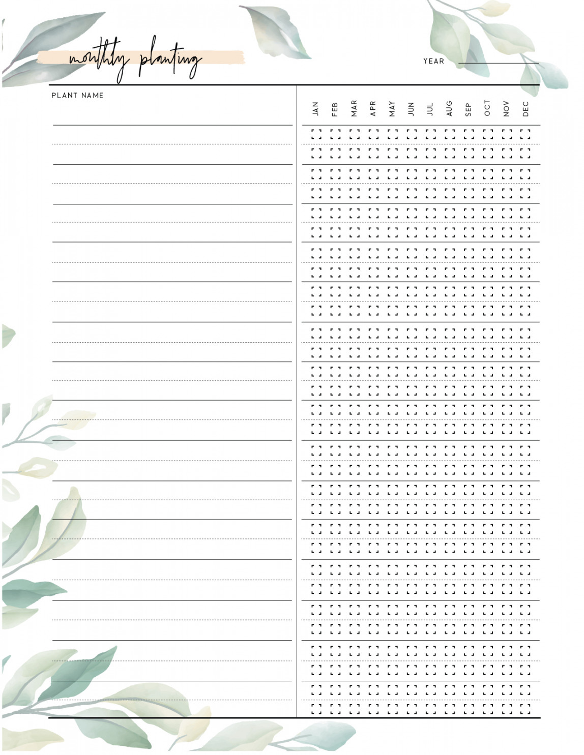 Free Garden Planner Printable - World of Printables