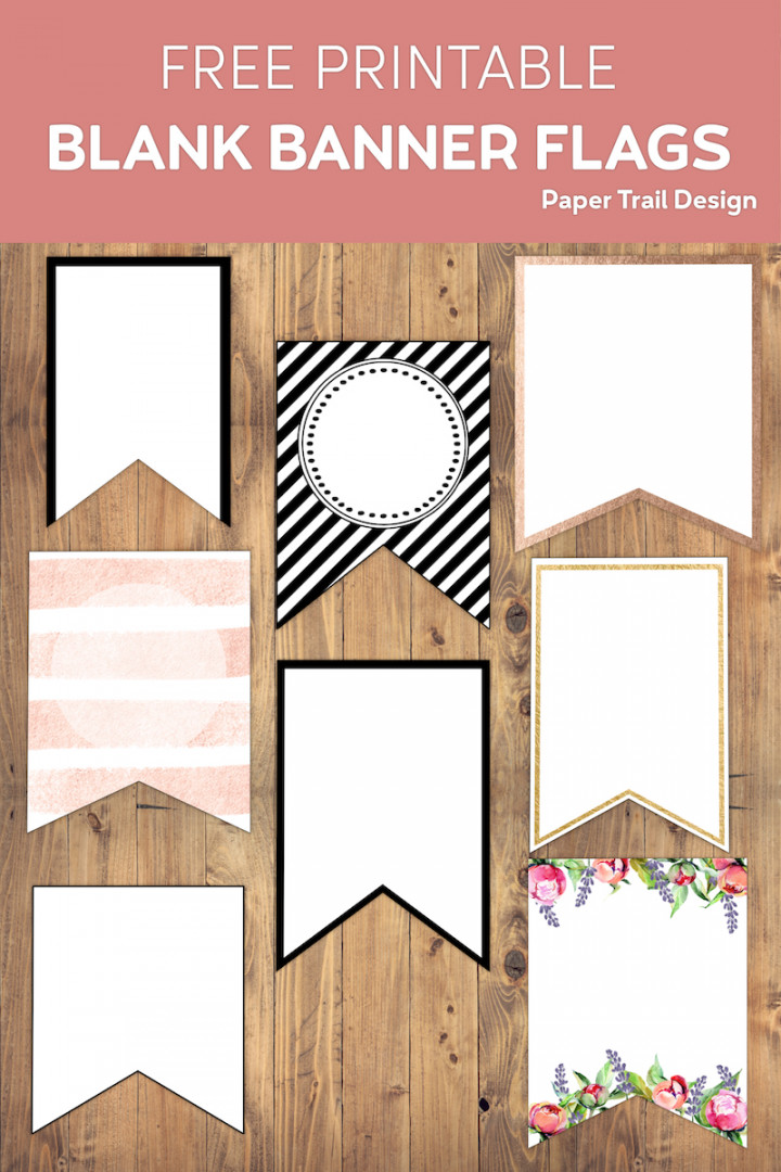 Free Printable Banner Templates Blank Banners - Paper Trail Design