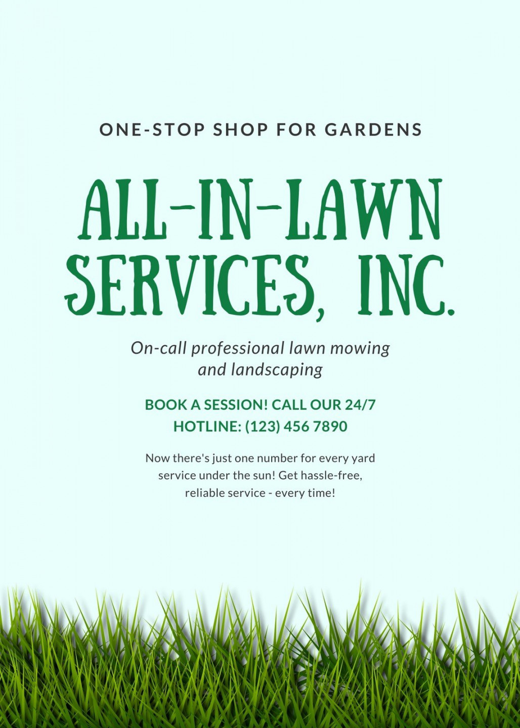 Free printable, customizable landscaping flyer templates  Canva