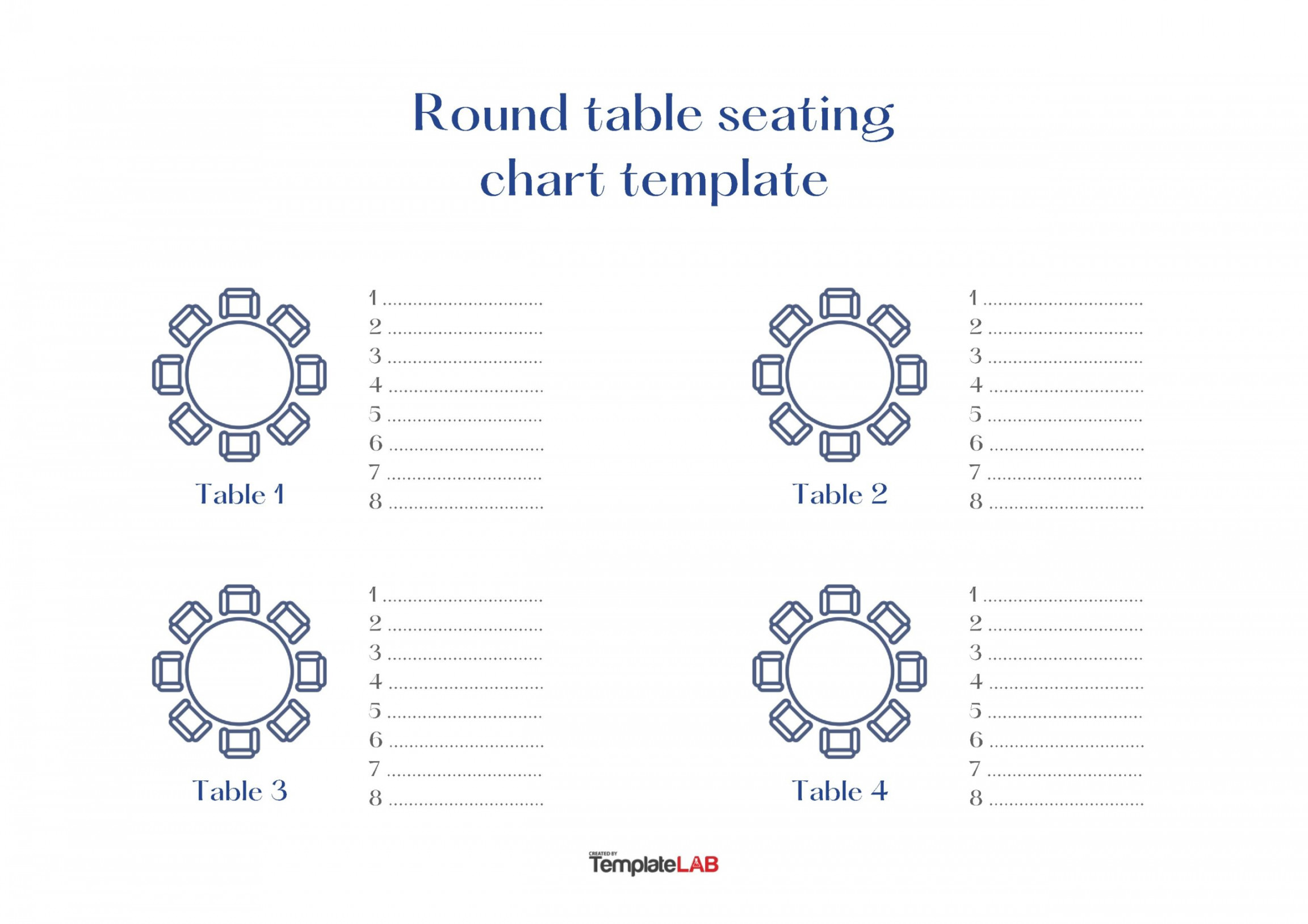 Great Seating Chart Templates (Wedding, Classroom + more)