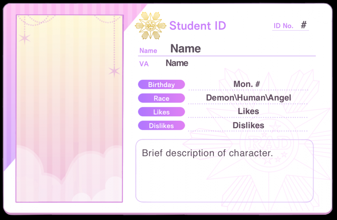 Obey Me RAD ID Card Template by Sabody on DeviantArt