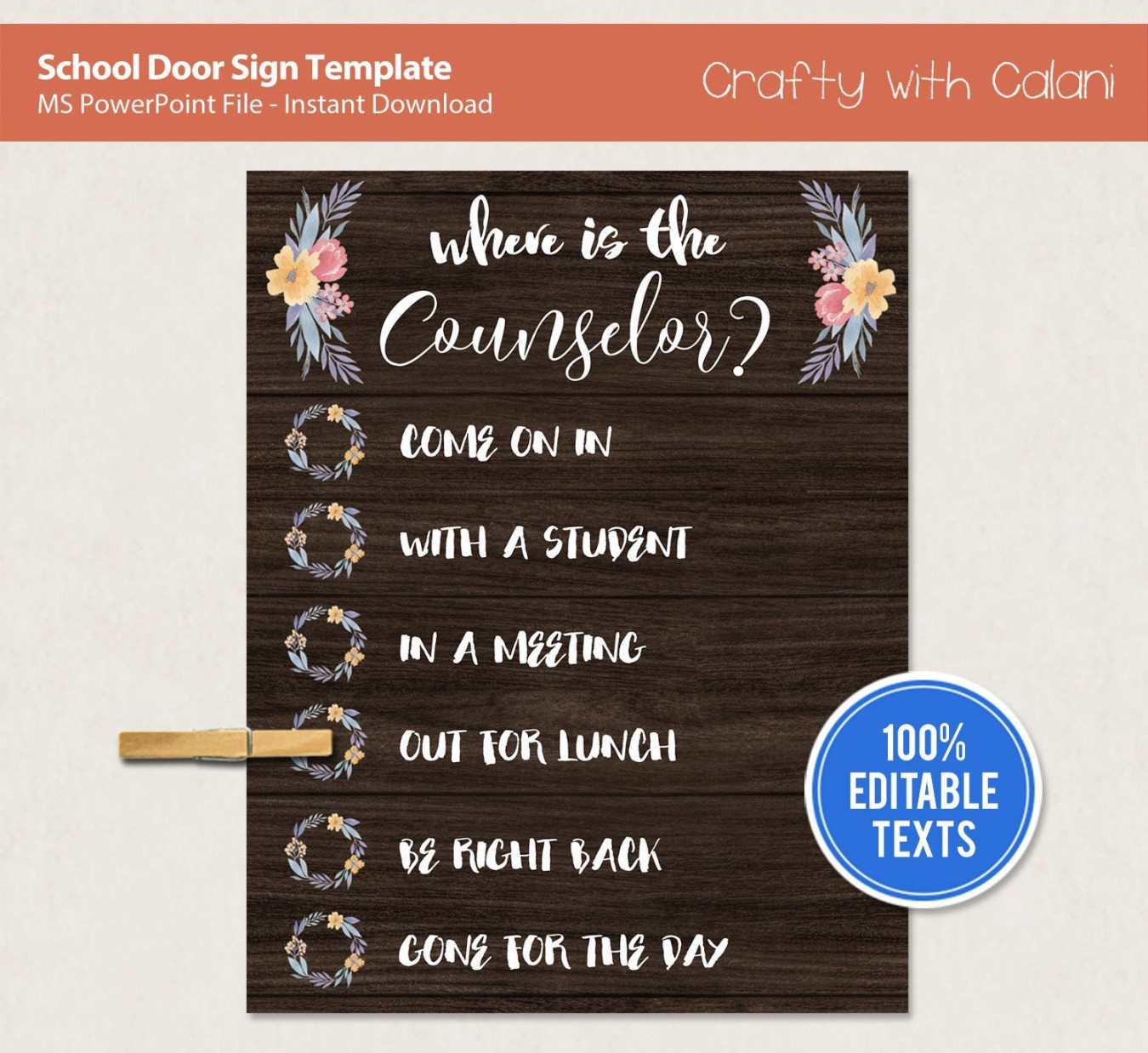 School Door Sign Template Personalized Door Sign Where is - Etsy