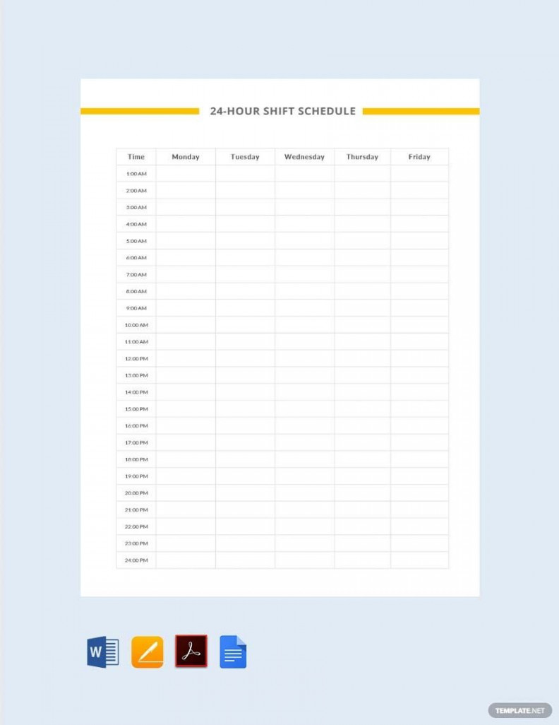 / Shift Schedule Template - Download in Word, Google Docs, PDF