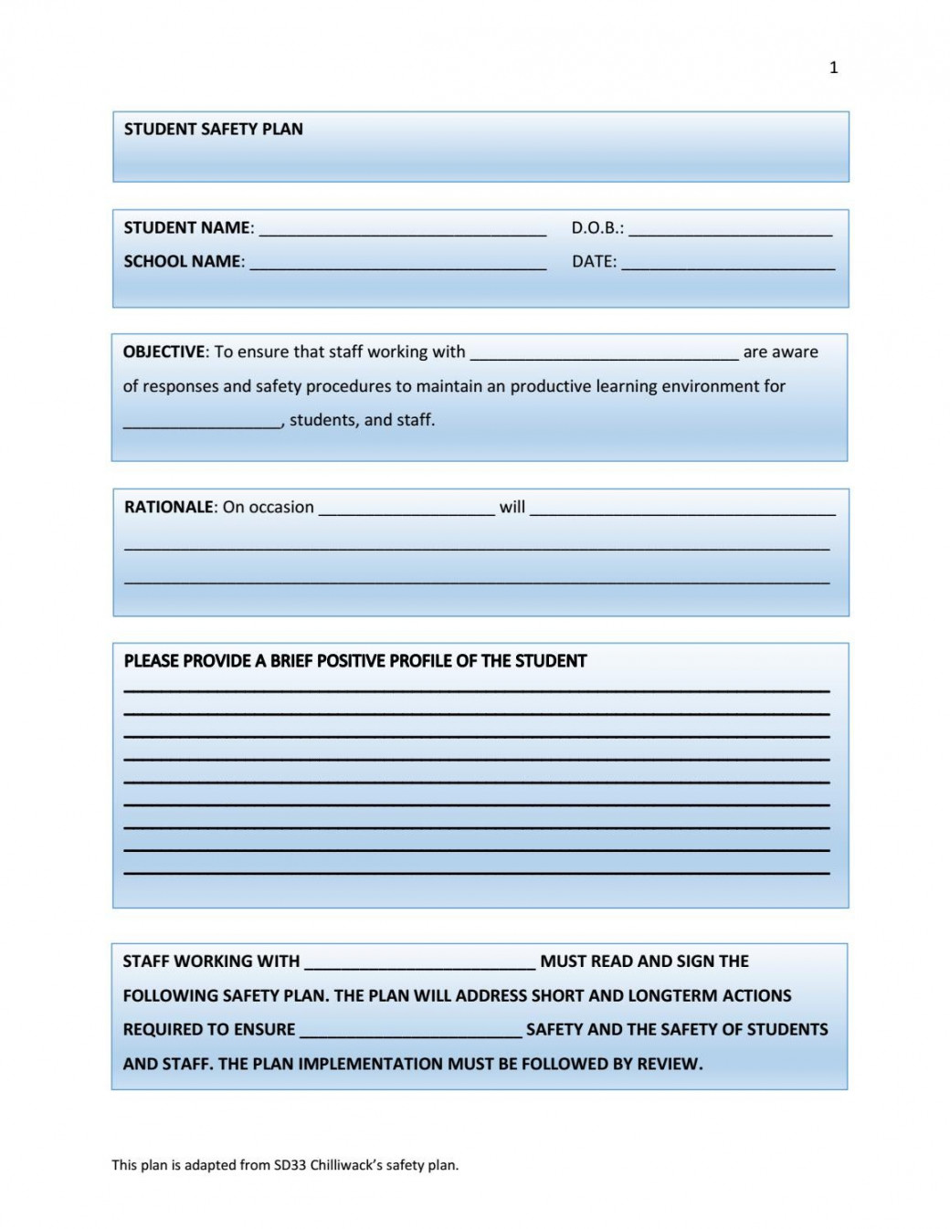 Student safety plan template by ingrid - Issuu