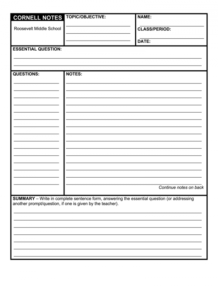 Cornell notes: Fill out & sign online  DocHub