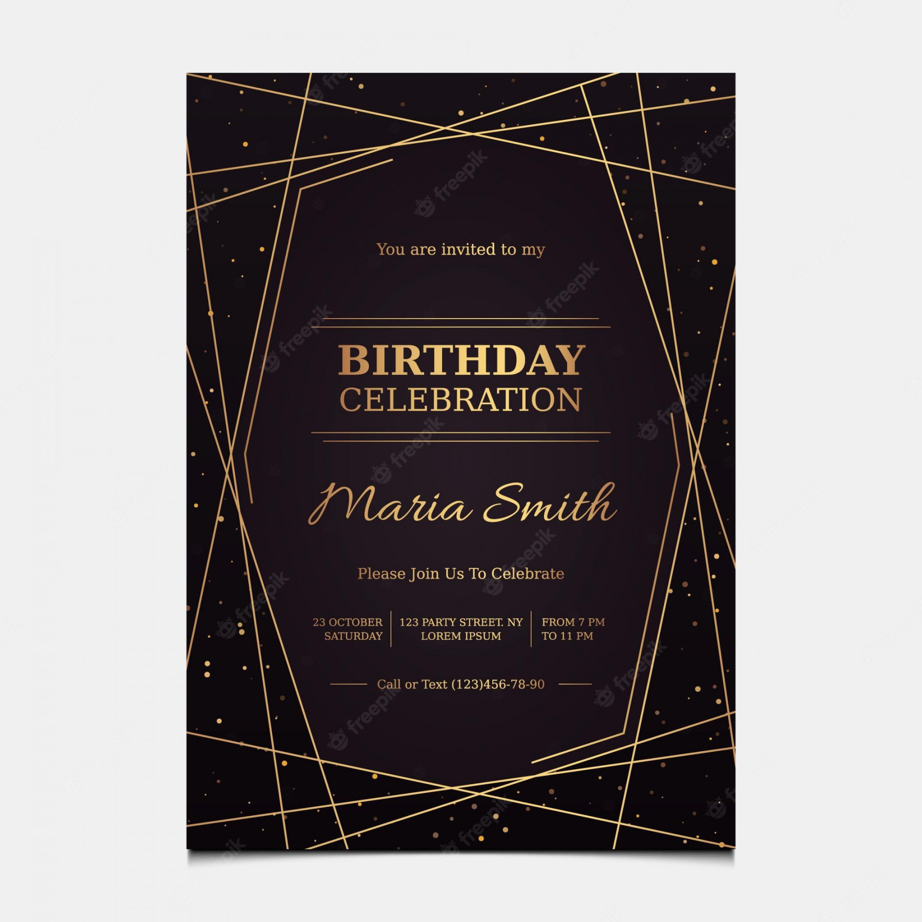 Elegant Birthday Invitation Images - Free Download on Freepik