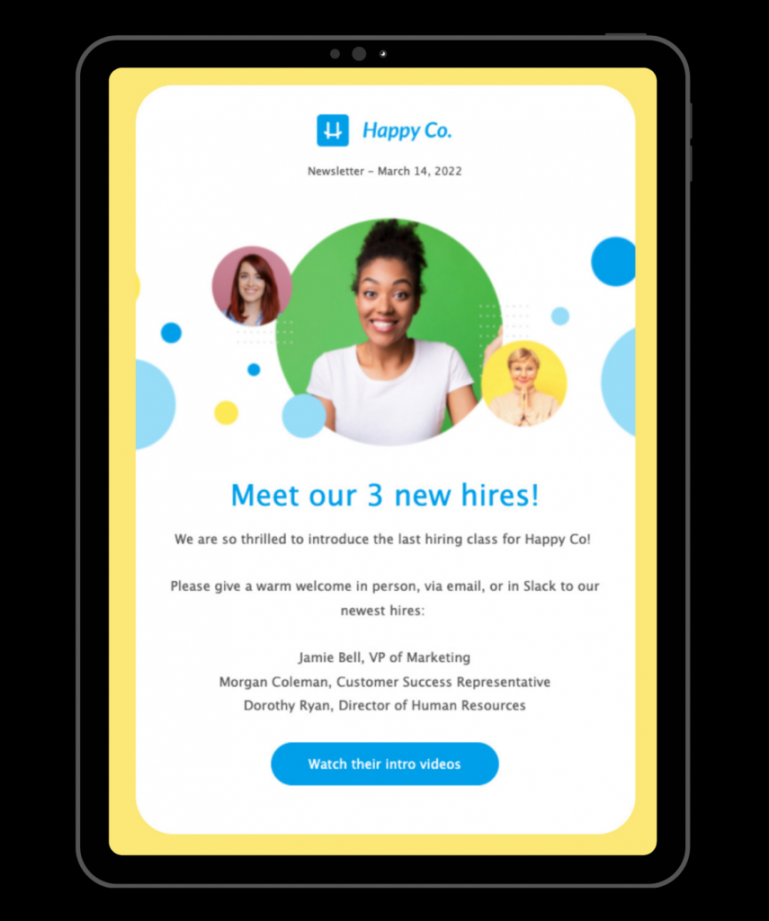 How to announce new employees and new hires via email  Workshop