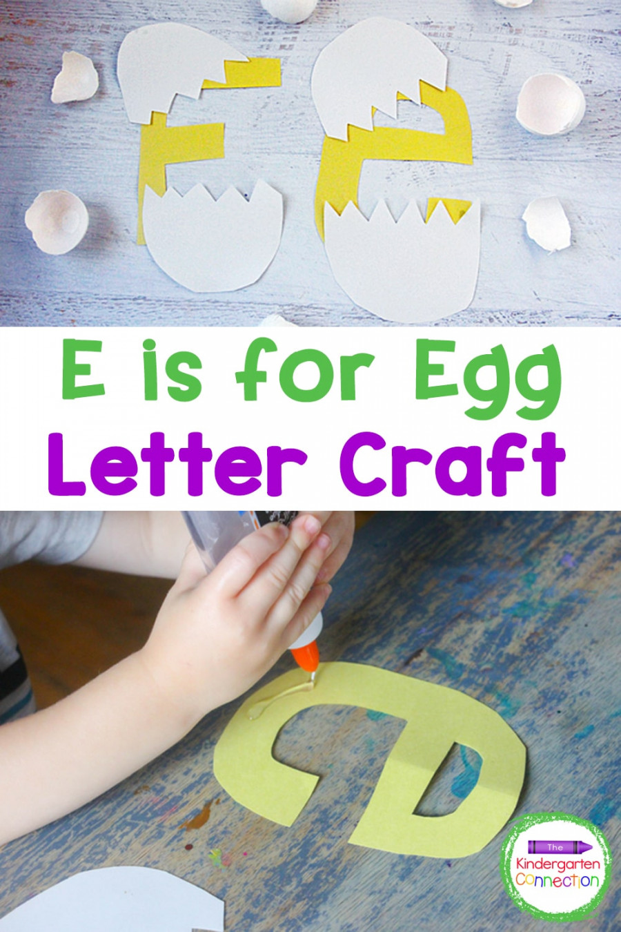 Letter E Craft: Letter E is for Egg Preschool and Kindergarten Craft