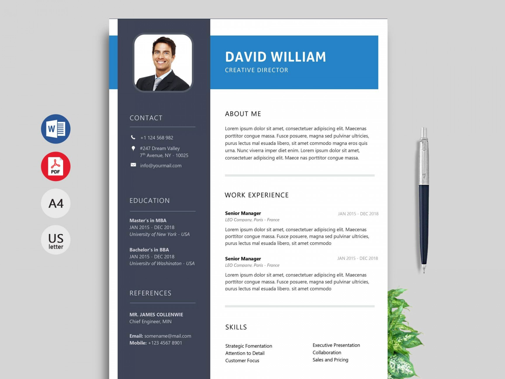 nuik noke: Modern Simple Word Document Resume Templates