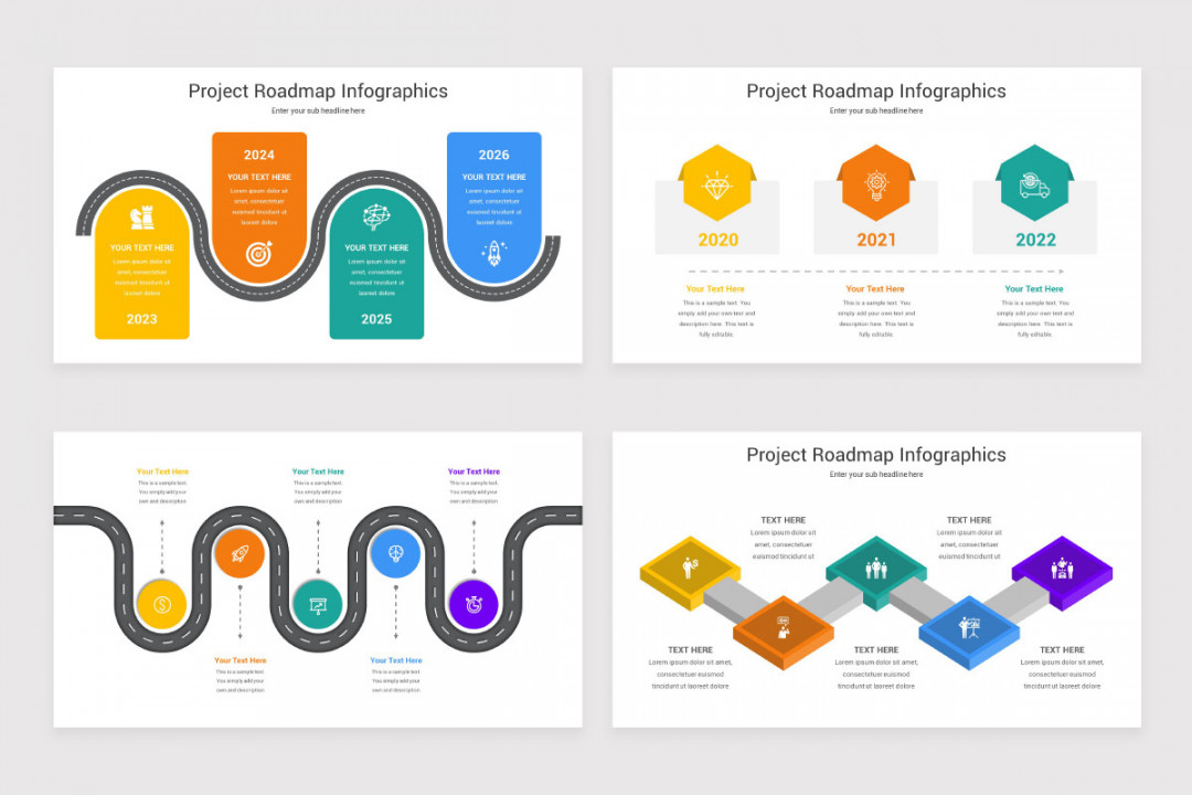 Project Roadmap PowerPoint Template  Nulivo Market