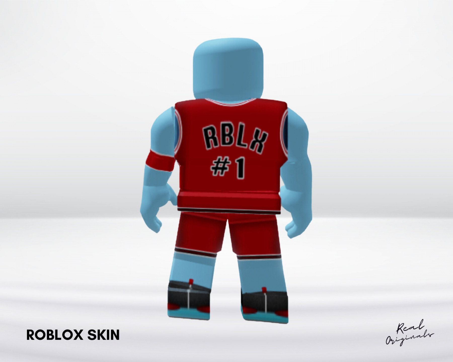 Roblox Basketball Player Templates With Red Jersey and - Etsy