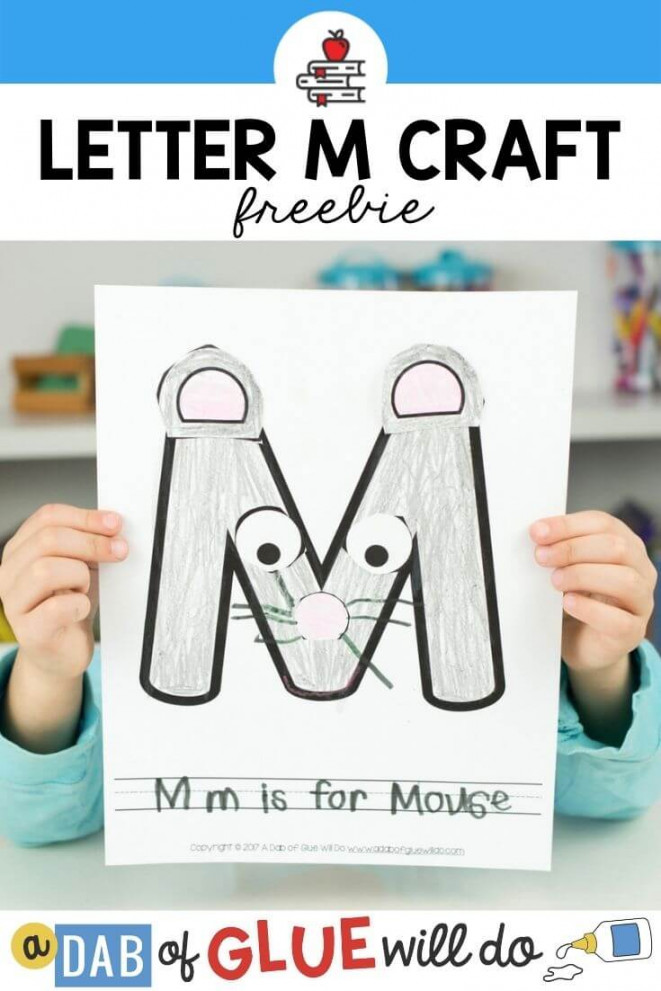 Animal Alphabet M is for Mouse Craft -