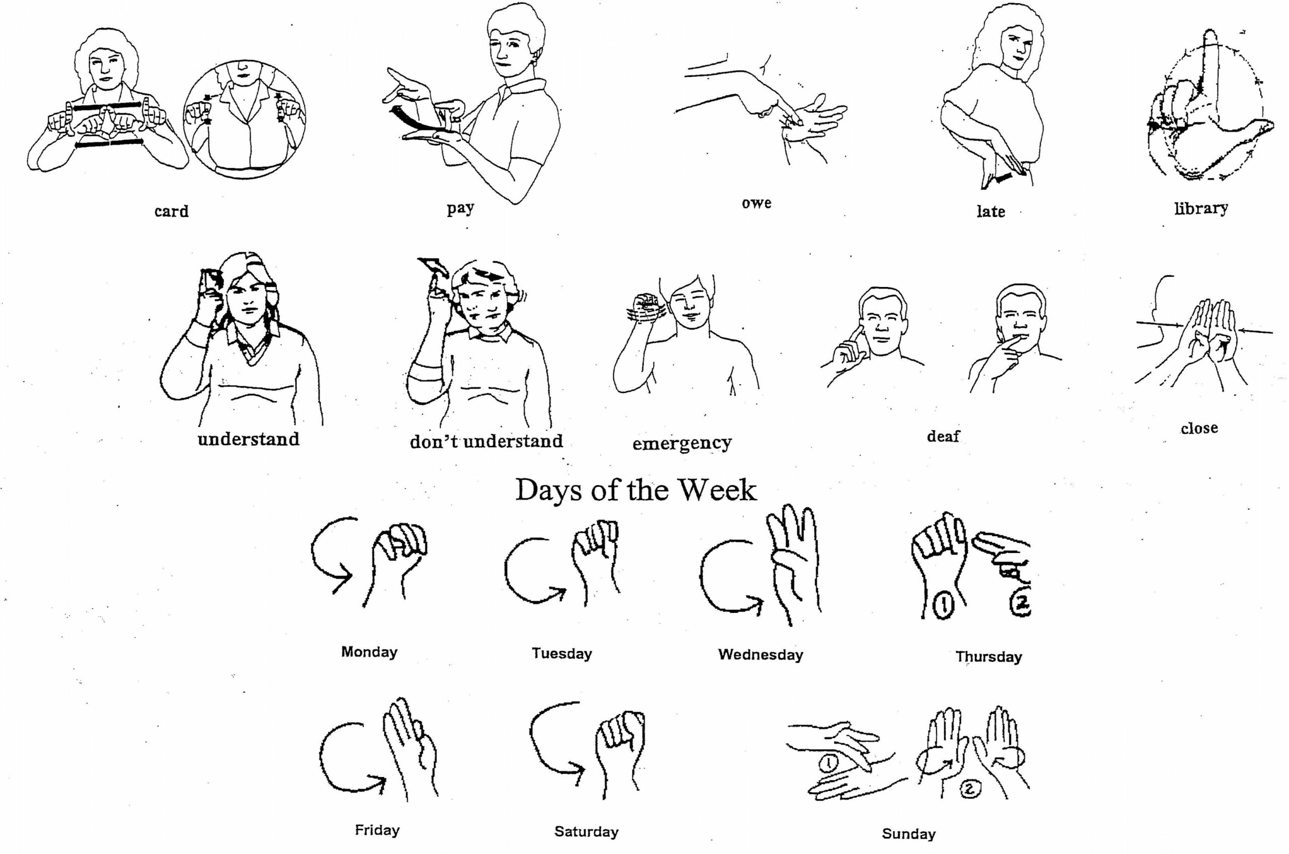 ASL American Sign Language Words  Sign language phrases, Asl