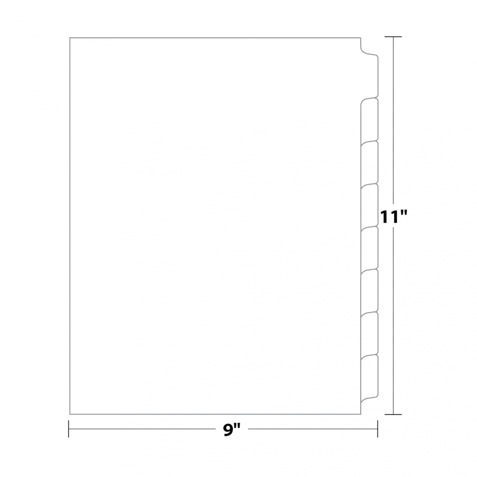 -Bank Tab Dividers  " x " Sheet