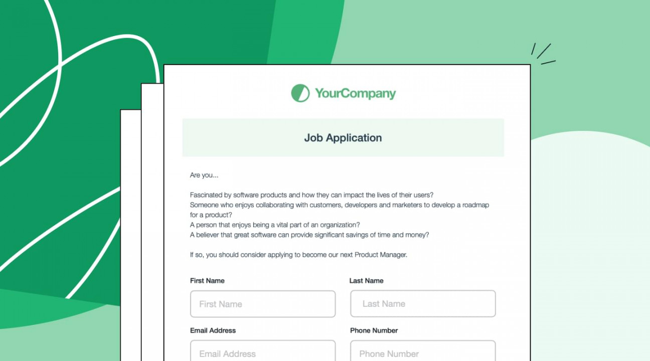 Build a Perfect Online Job Application Form  Formstack