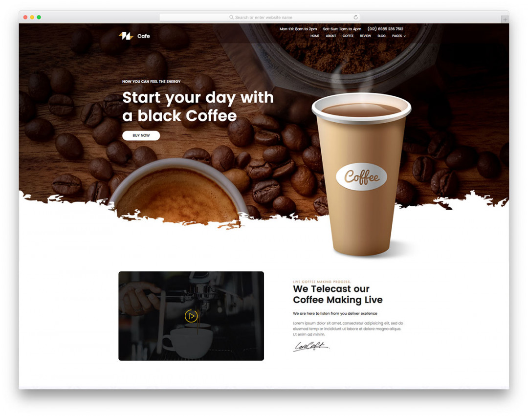 Coffee - Best Coffee Shop Website Template - Colorlib