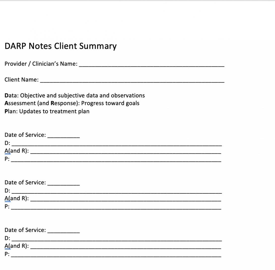 DAP Notes Template and How To [PDF]