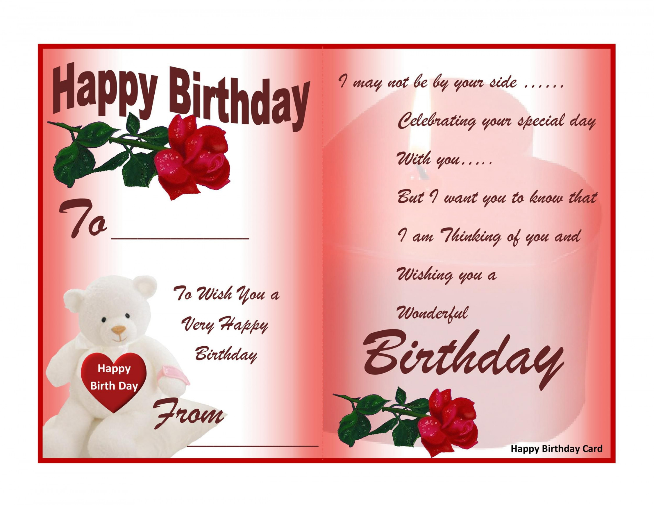 Download  Birthday card template free, Free printable birthday