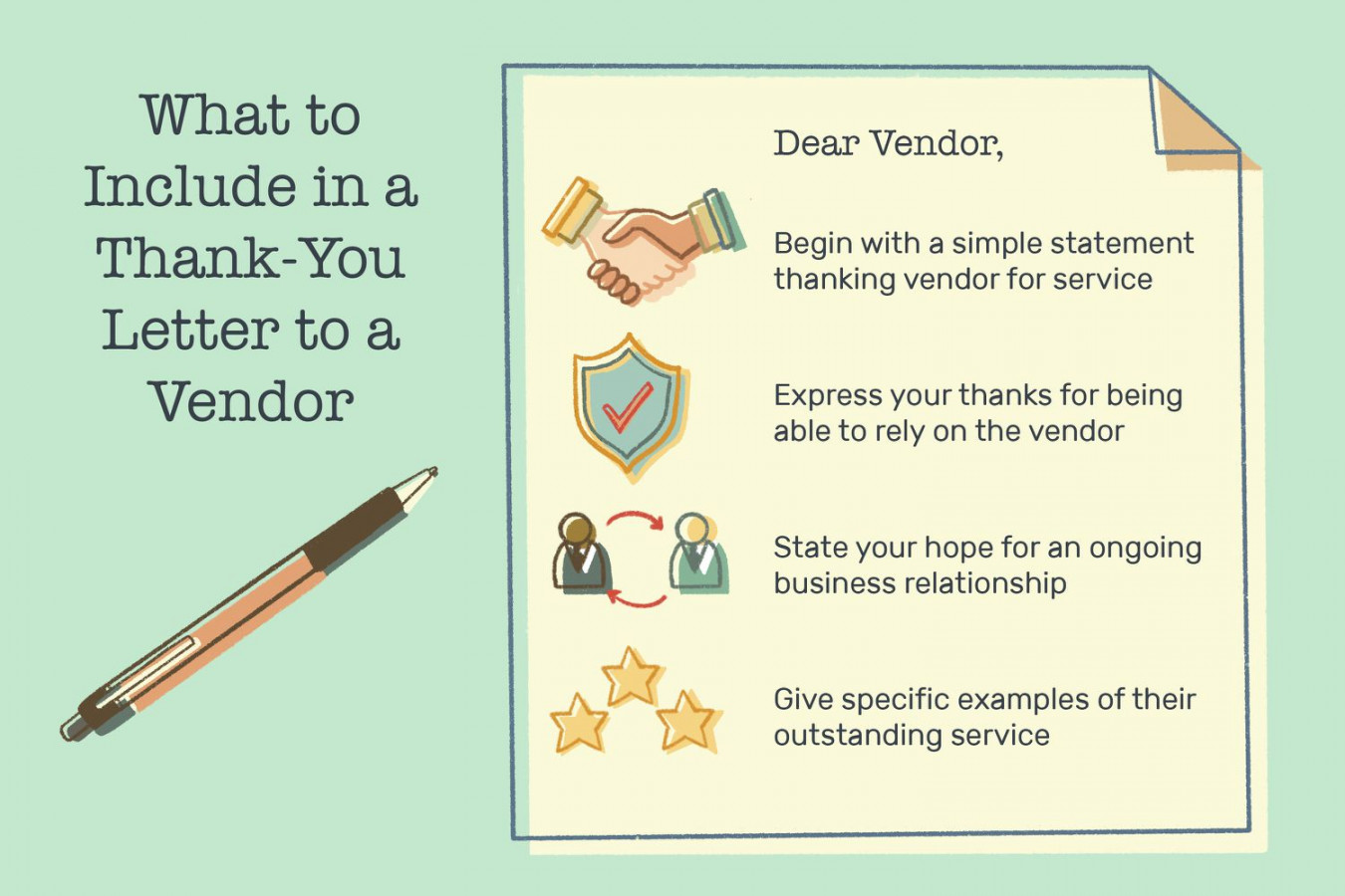 Examples of Business Thank-You Letters for a Vendor