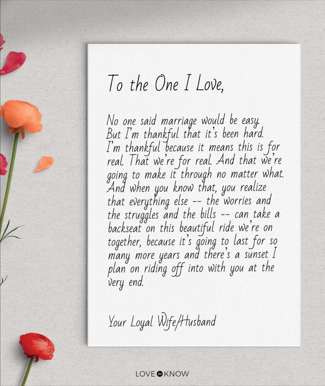 Examples of How to Write a Love Letter to Your Husband