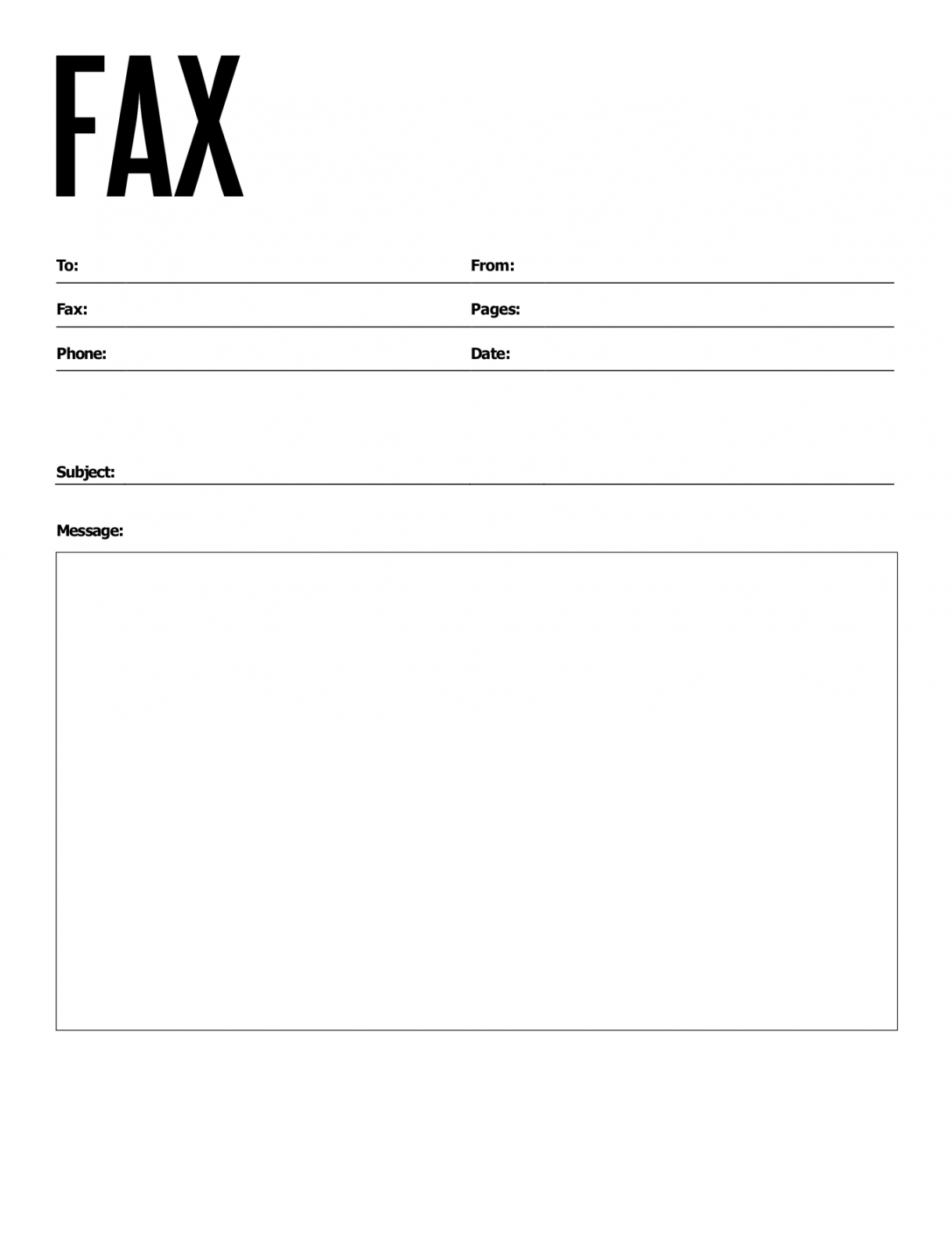 Free Fax Cover Sheets  FaxBurner