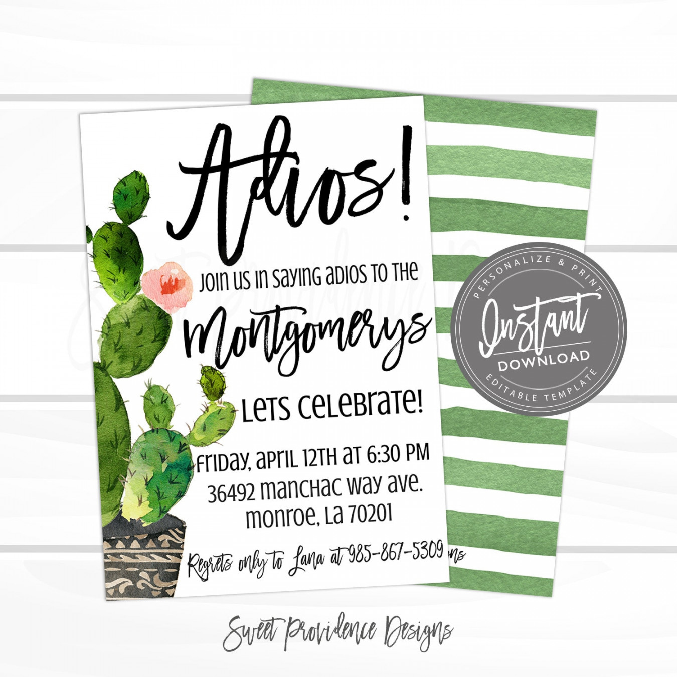 Going Away Party Invite Adios Farewell Party Invitation - Etsy