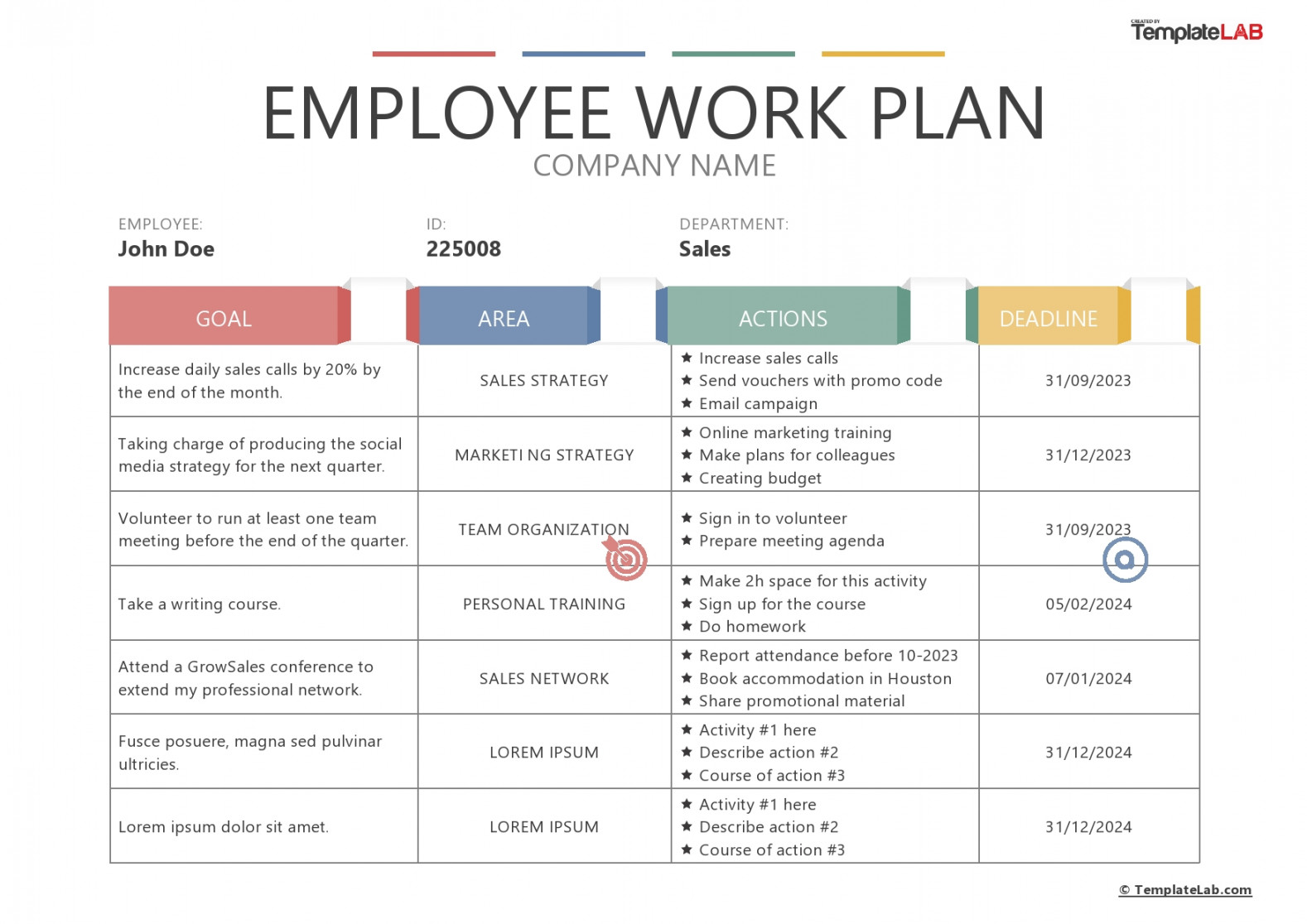 Great Work Plan Templates & Samples (Excel / Word)