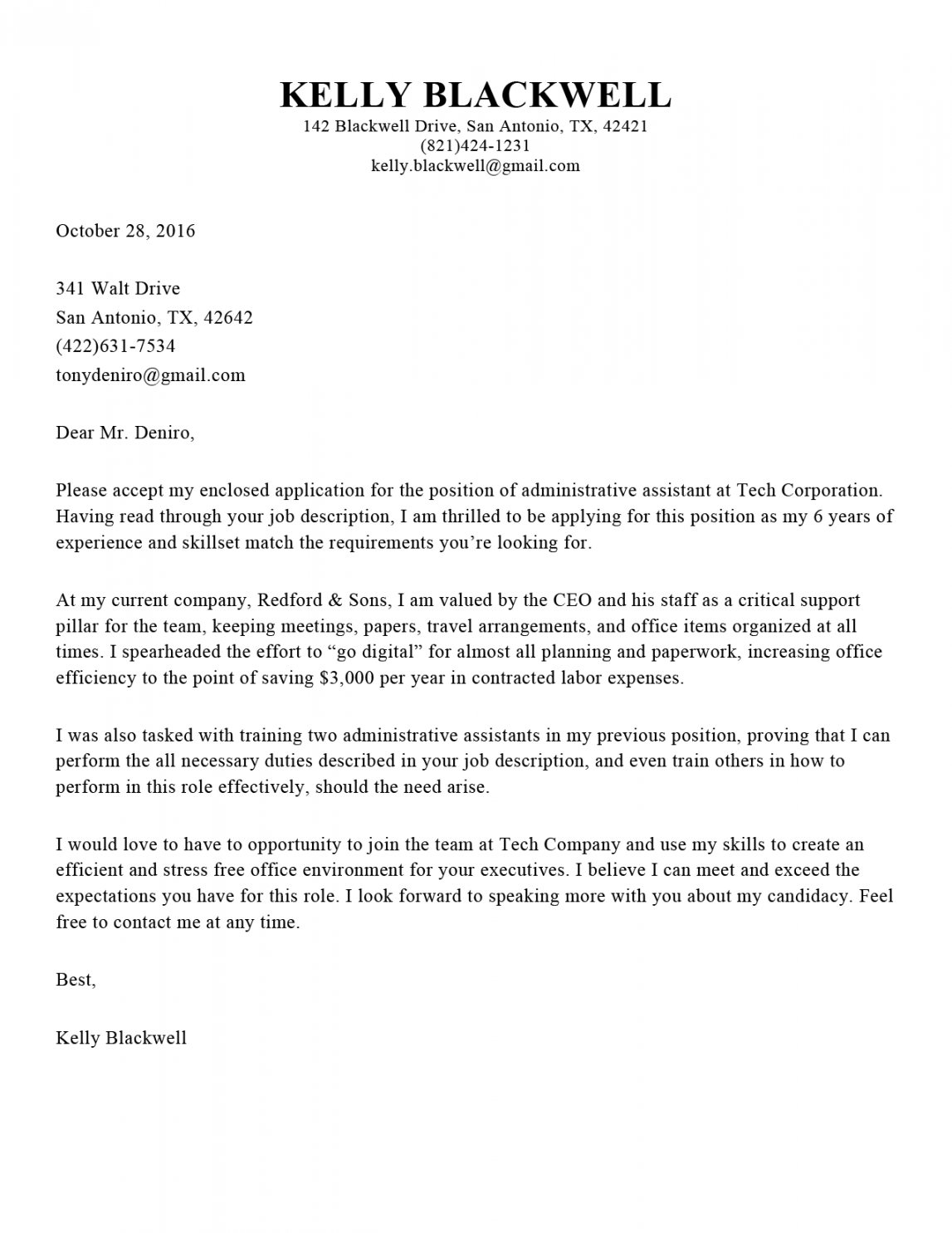 harvard cover letter template  Cover letter template free, Cover