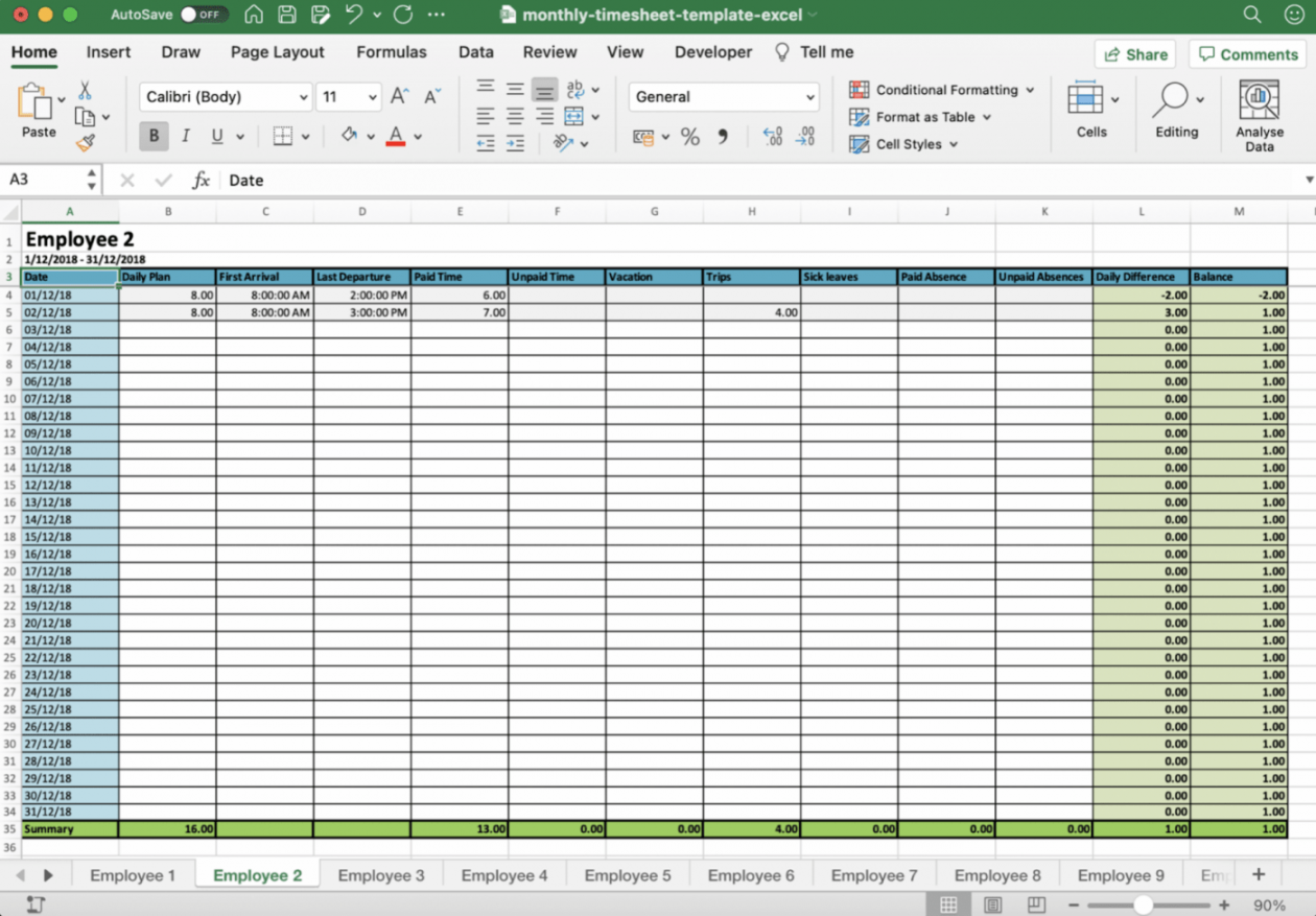 How To Create a Timesheet in Excel (Guide with Templates)  ClickUp