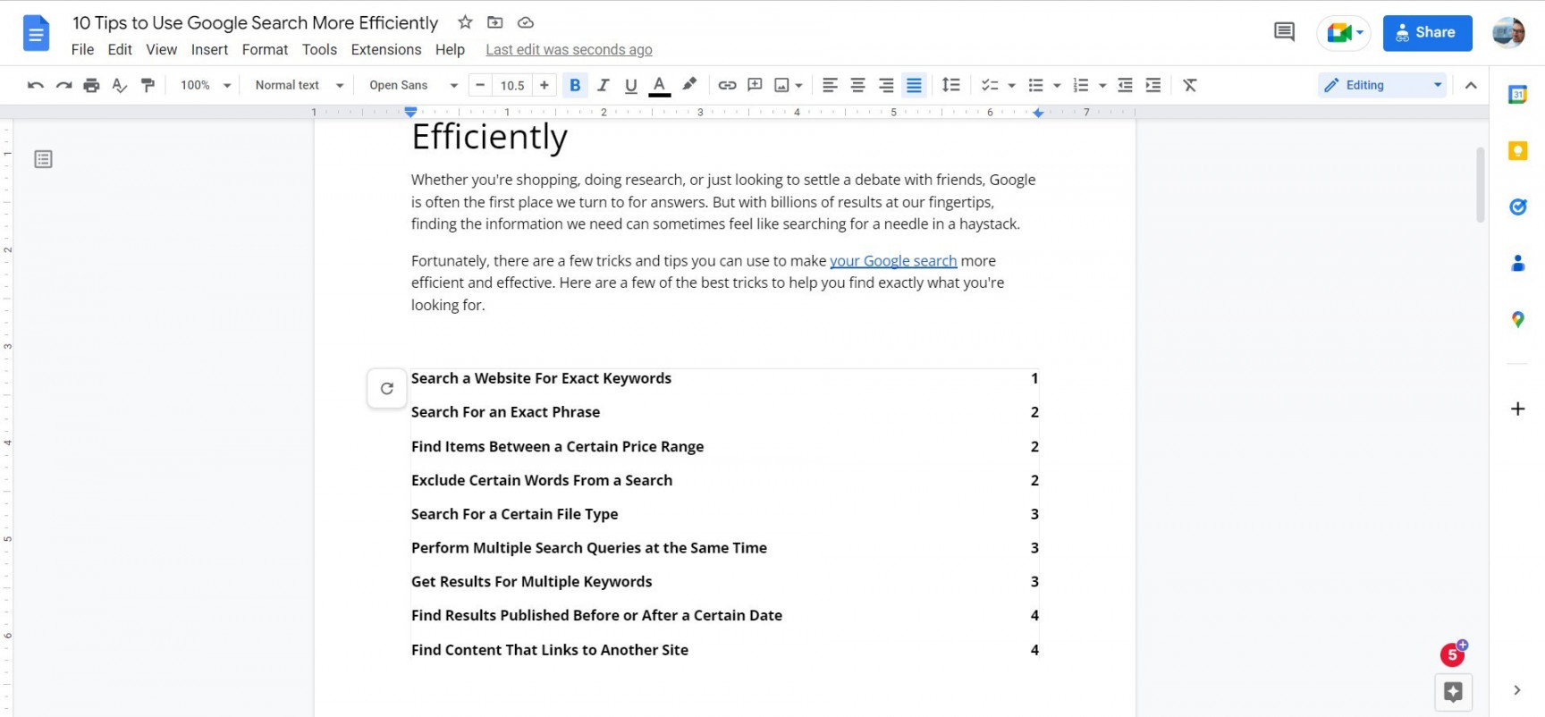 How to make a table of contents in Google Docs  PCWorld