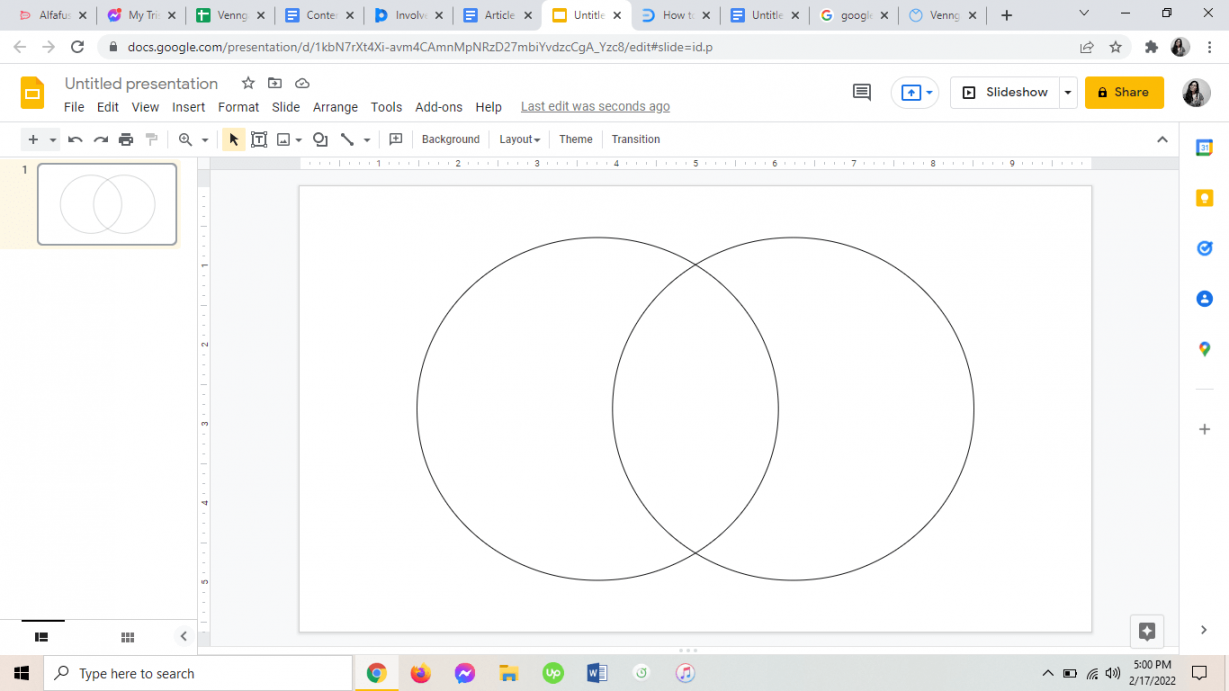 How to Make a Venn Diagram in Google Docs - Venngage