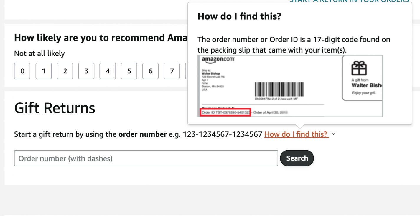 How to Return a Gift on Amazon Without the Giver Knowing