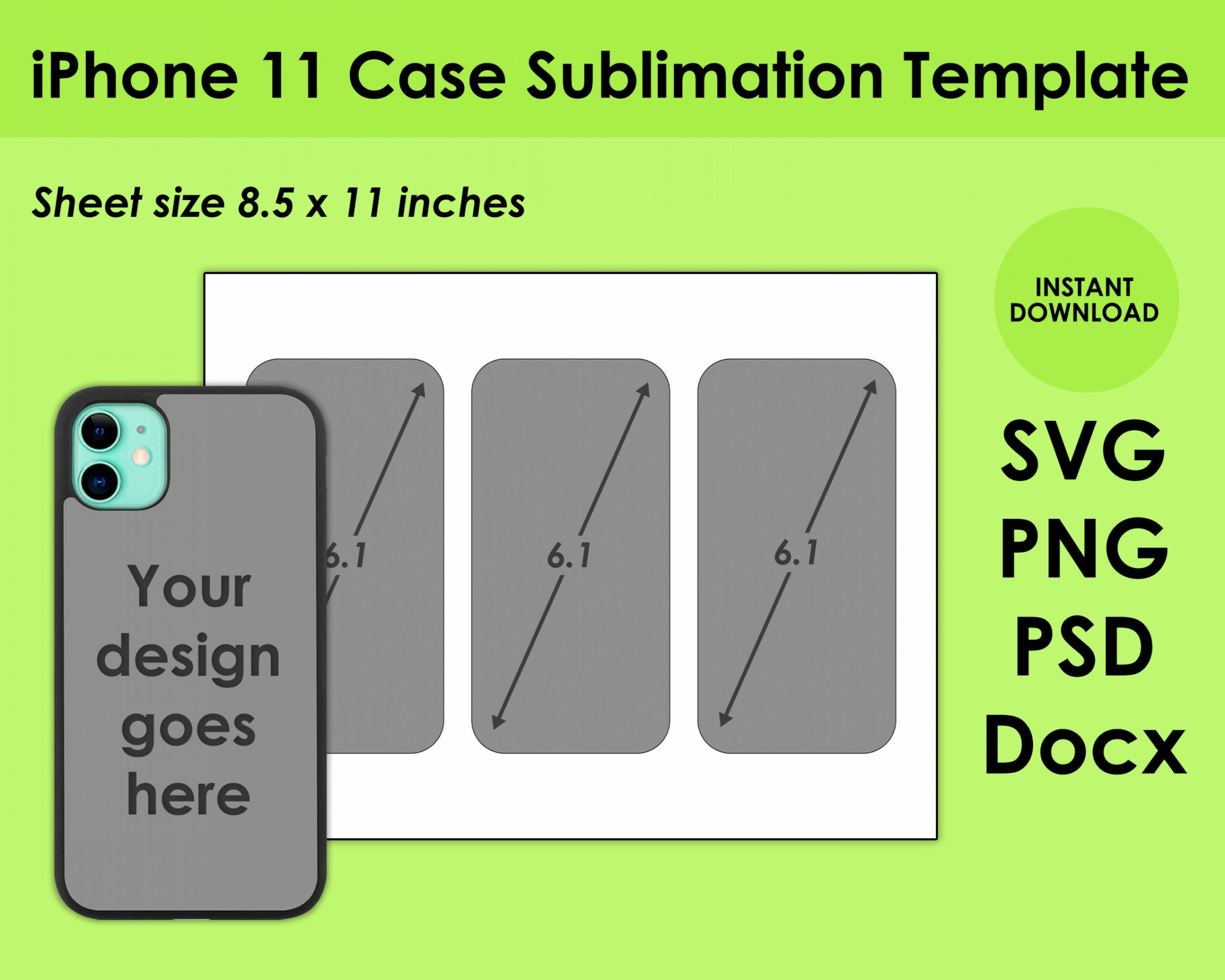 IPhone  Case Template für Sublimation  x  Sheet SVG - Etsy