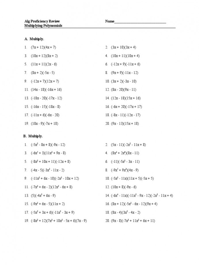 Multiplying Polynomials  PDF