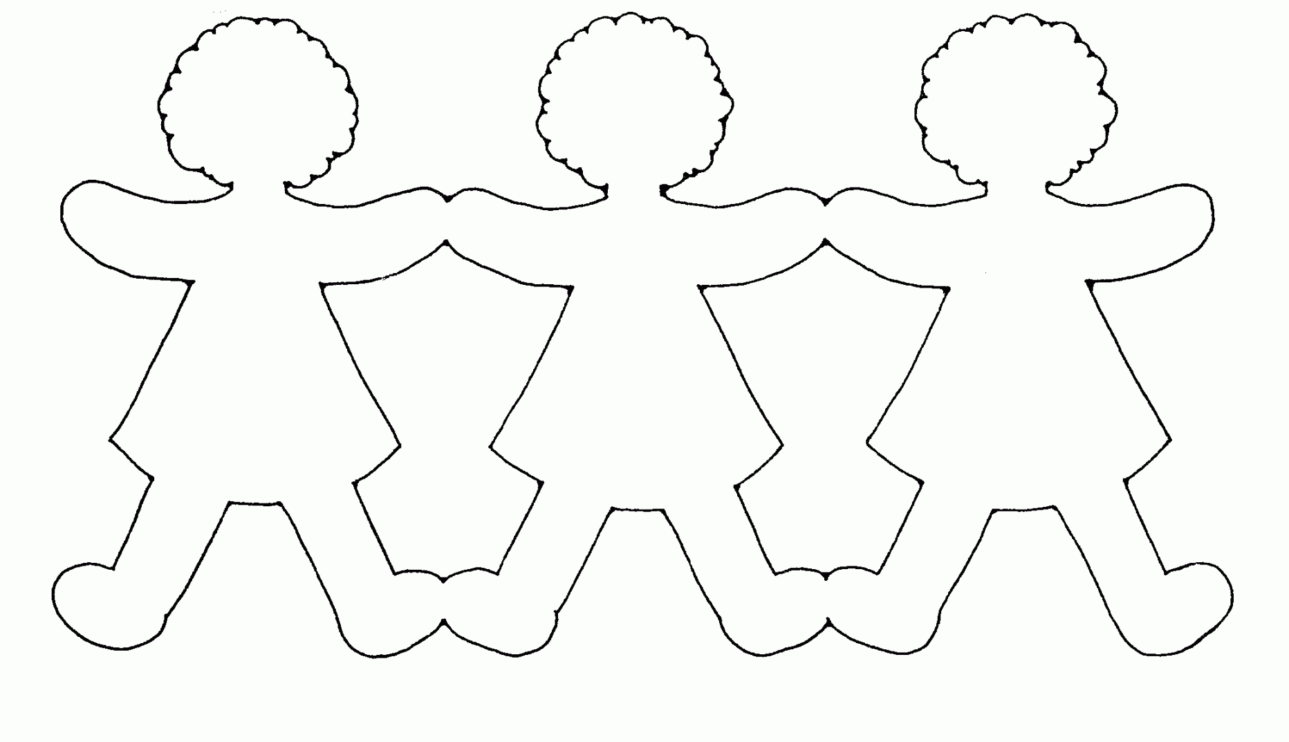 Paper Doll Template - Best Coloring Pages For Kids