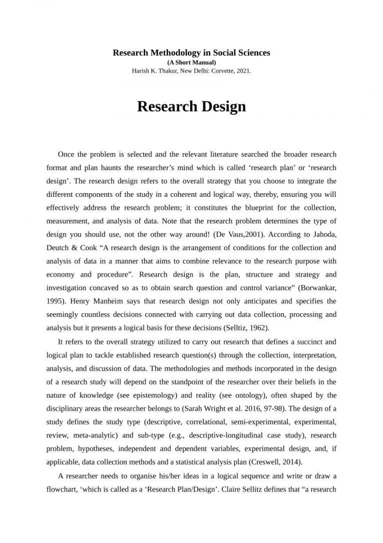 PDF) Research Design