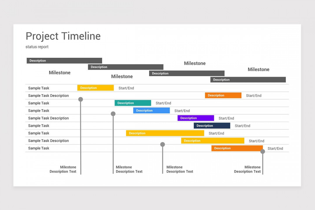 Project Plan Gantt and Timelines PowerPoint Template  Nulivo Market