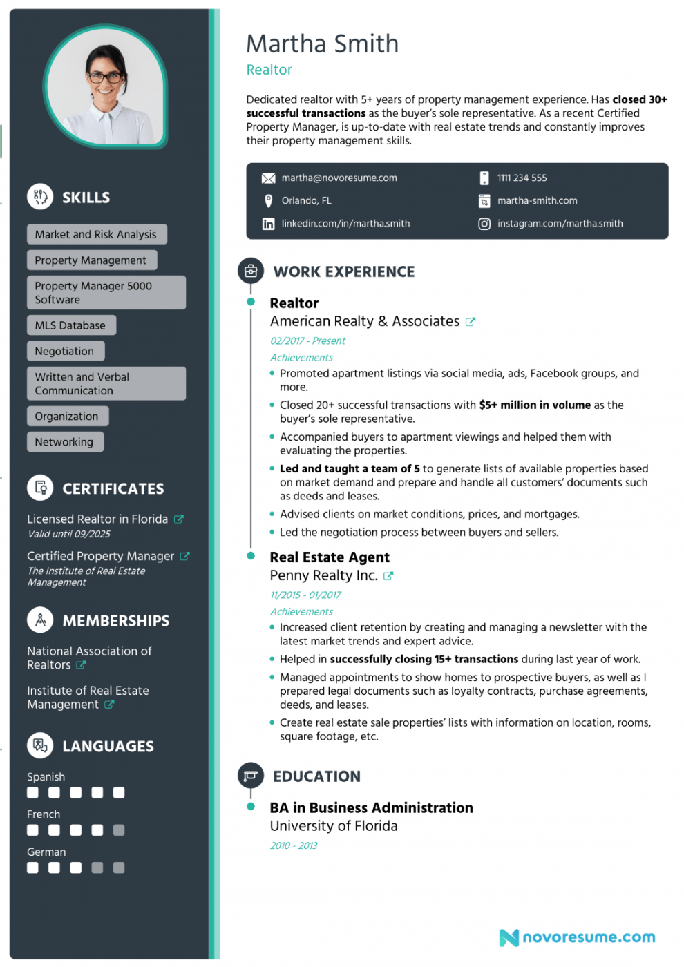 Real Estate Agent Resume [Examples & Tips for ]