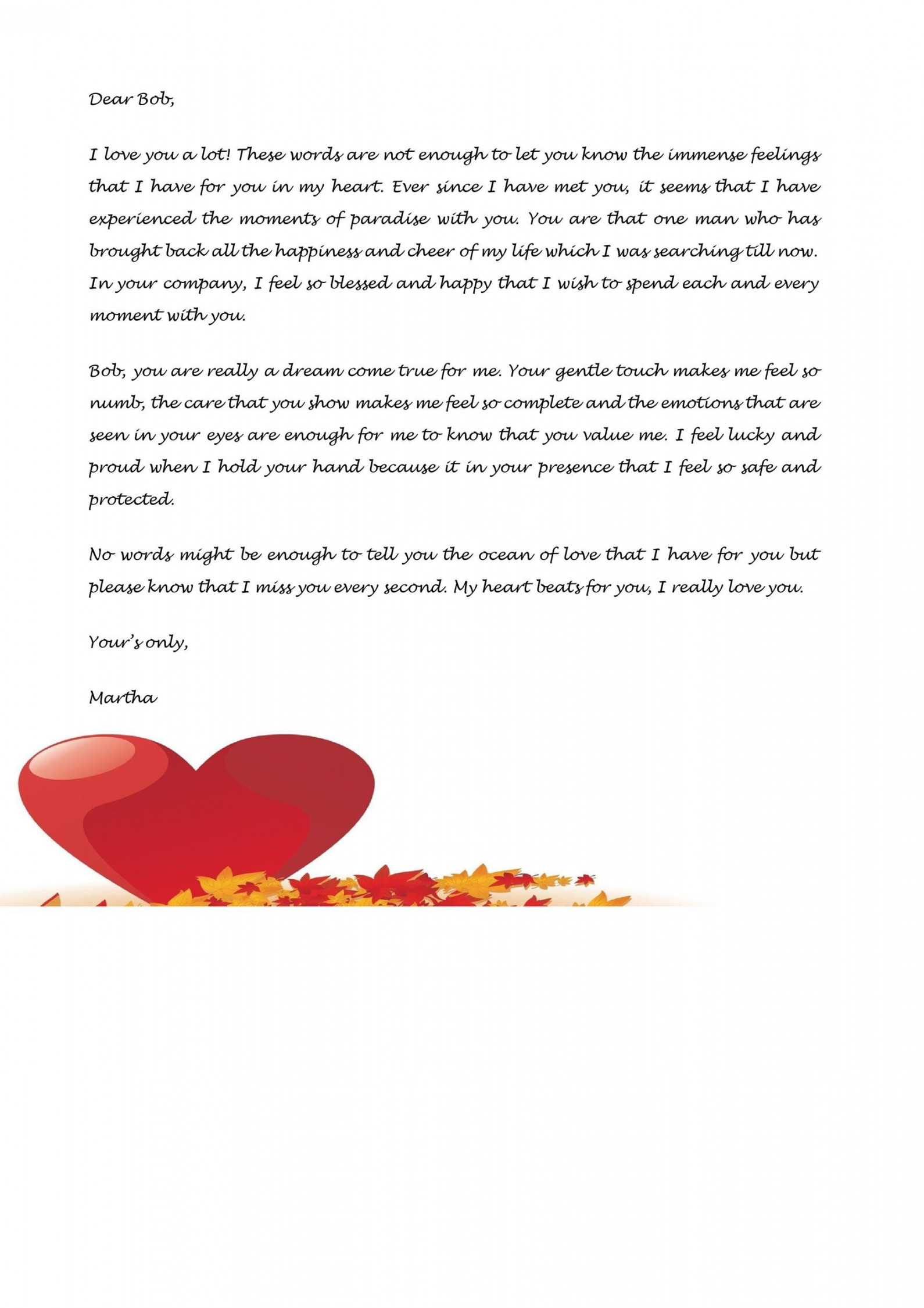 ♥ Romantic Love Letters for Her & for Him ♥