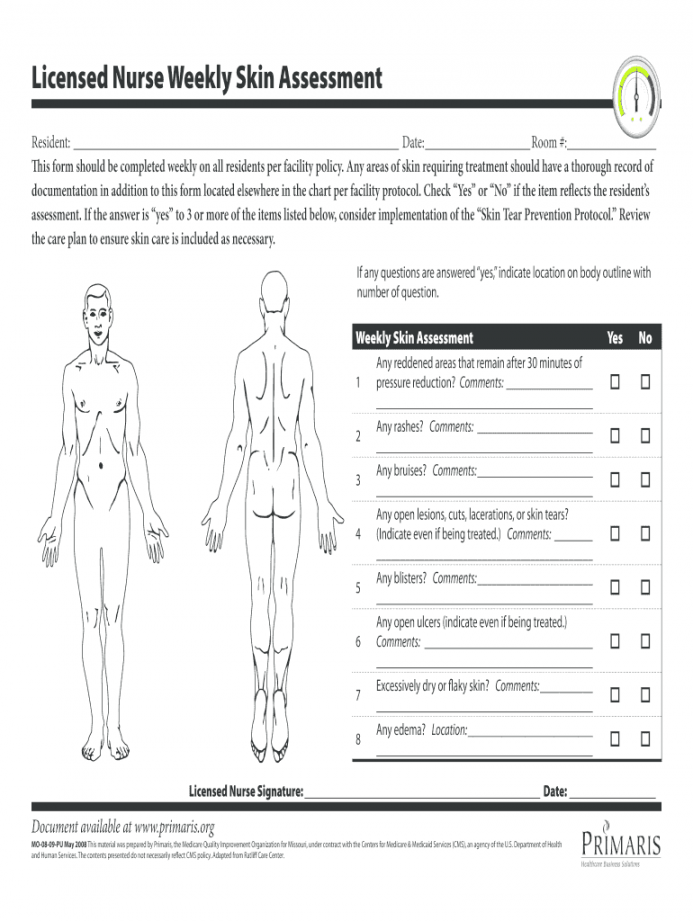 Skin Assessment Form - Fill Online, Printable, Fillable, Blank