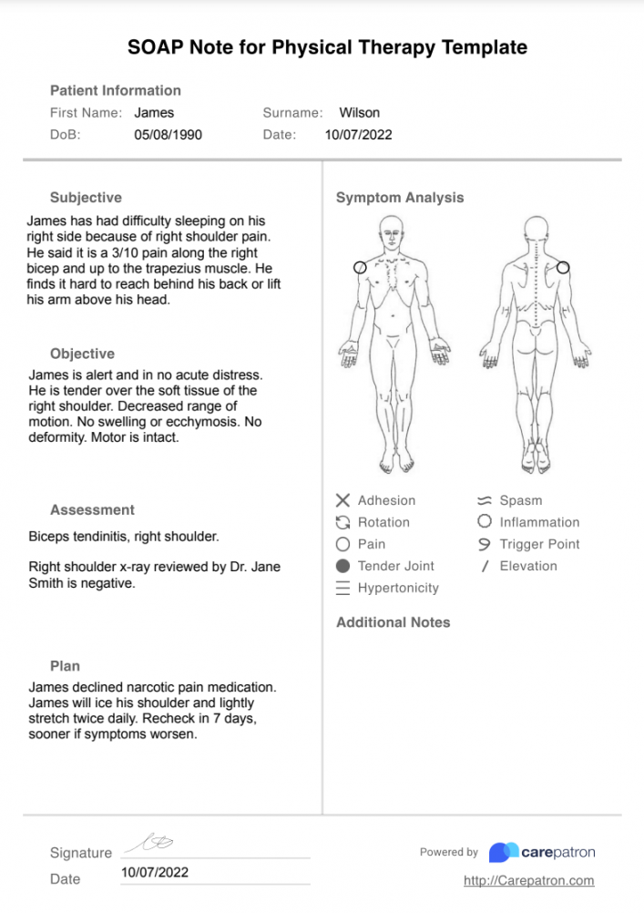 SOAP Notes For Physical Therapy Template & Example  Free PDF Download