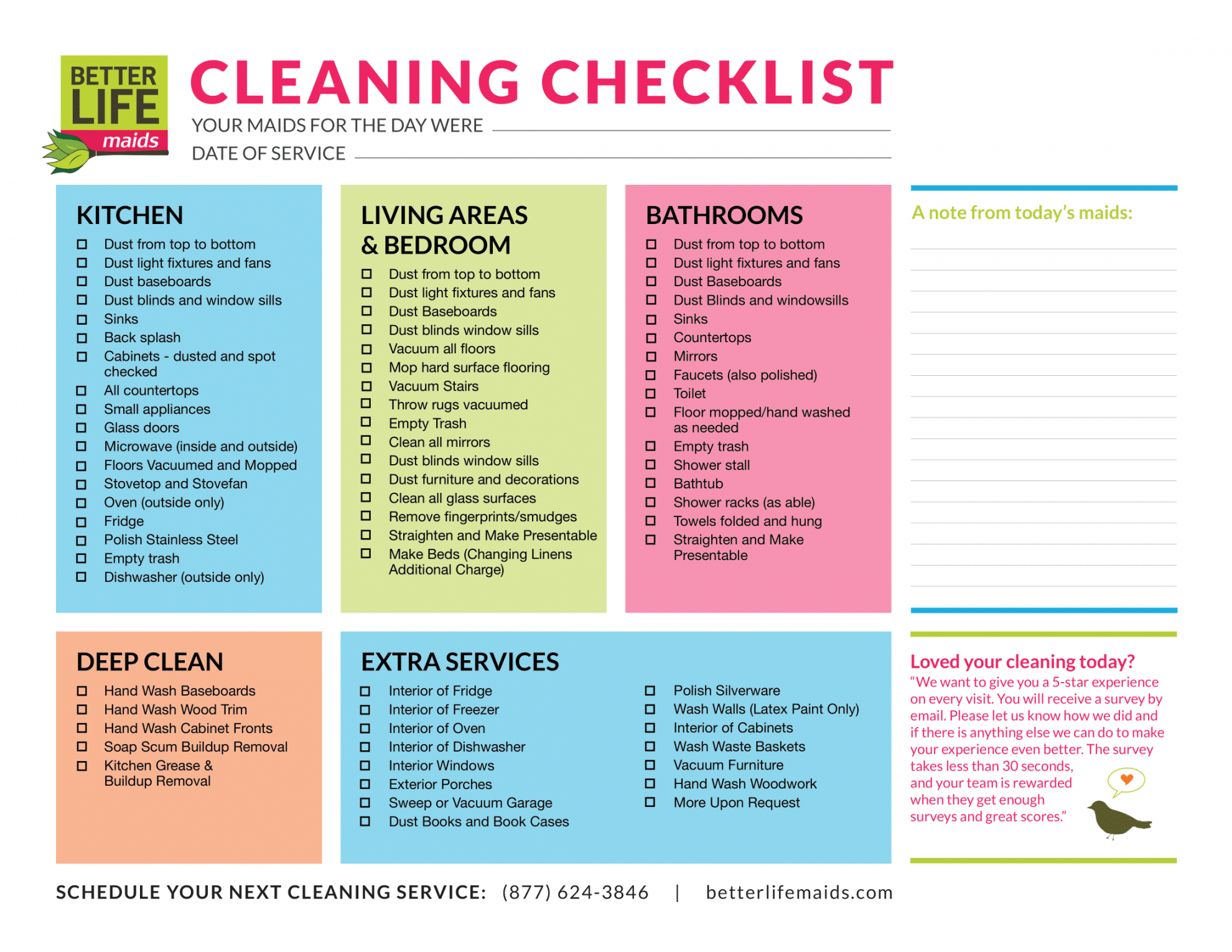 What is a Professional House Cleaning Checklist?  House Cleaning