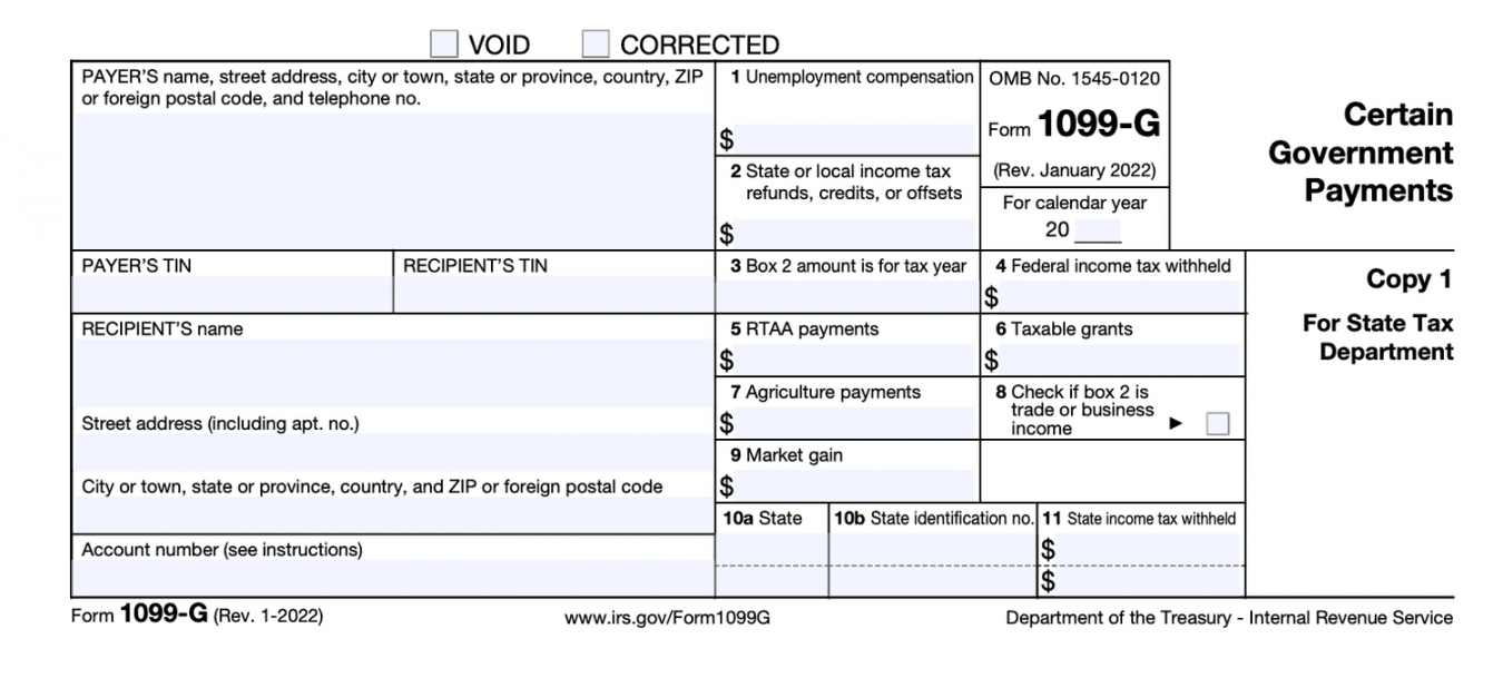 What Is Form -G, Certain Government Payments?