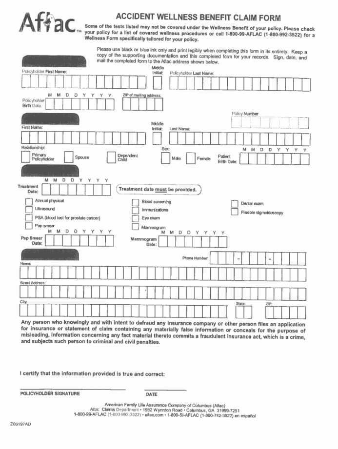 Aflac claim forms: Fill out & sign online  DocHub