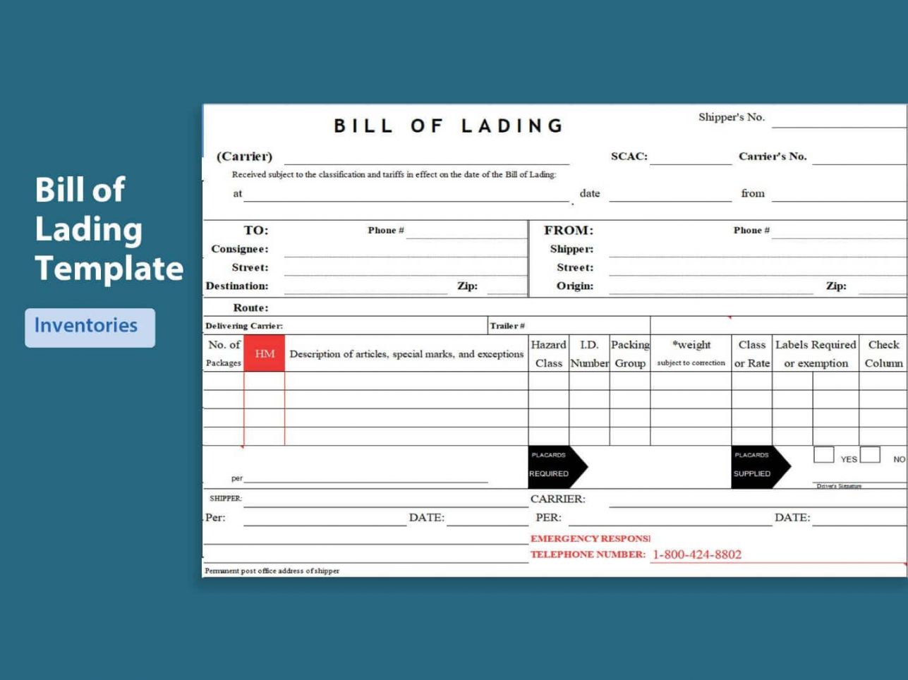 Best Printable Bill of Lading Templates PDF- WPS PDF Blog